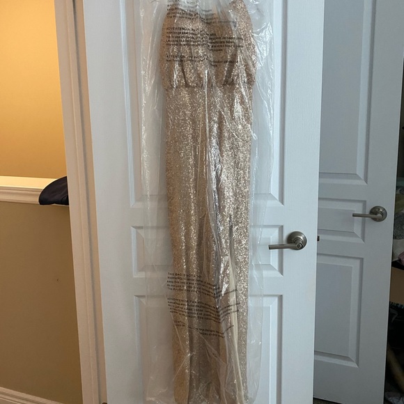 Rose Gold Long Dress - Picture 1 of 7